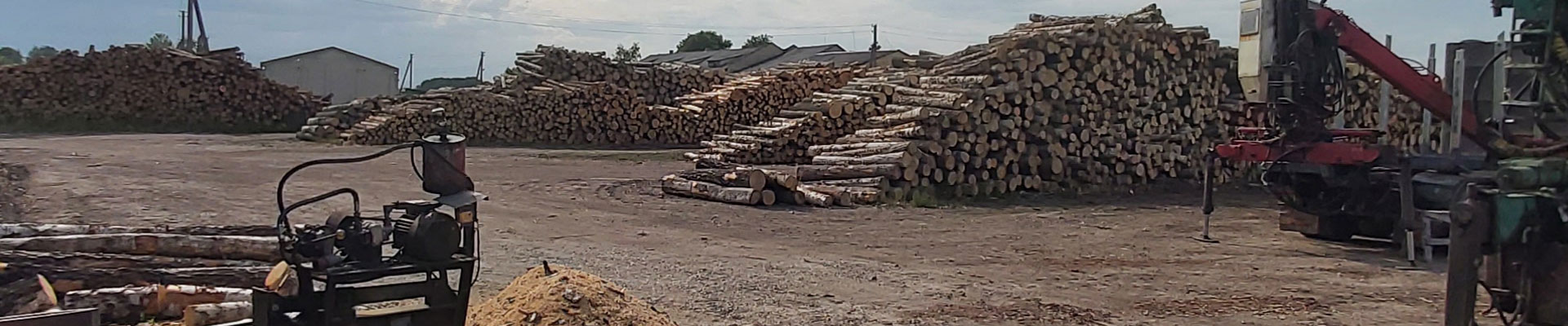 Auzis roundwood near factory